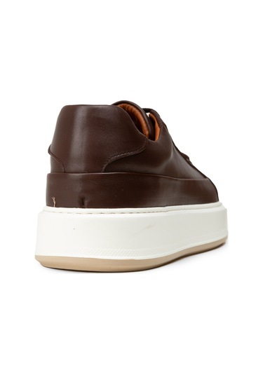 Deery Erkek Hakiki Deri Kahverengi Sneaker Ayakkabı - E4482mkhvc01