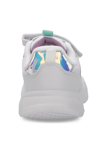 Slazenger PESO I Çocuk Cırt Cırtlı Beyaz / Lila Sneaker