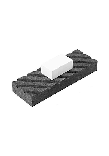 Vkemall Taş Giderici Ve Yuvalı Sabitleyici İle Silikon Karbür Ve Beyaz Korundum Güdümlü Bıçak Taslağı Seti