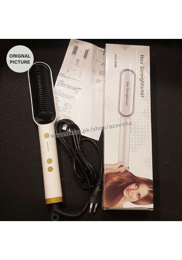 Venturemart Seramik Isıtmalı Saç Düzleştirici Otomatik Çalışma Saç Fırçası Saç Hqt909b