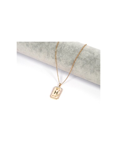 Çelik Kolye, Altın Kaplama Balık Burcu Kadın Kolyek-104 Altın