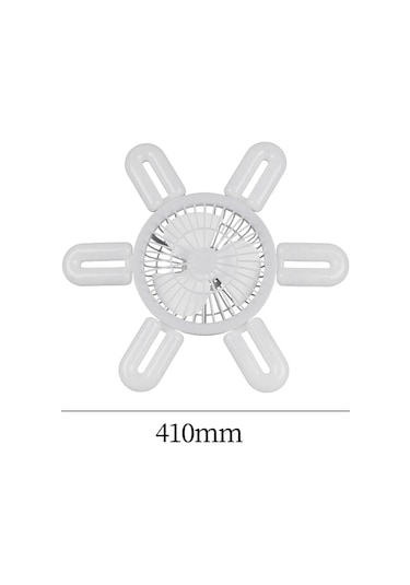 Suntek E27 Soket Fan Işık Küçük Tavan Vantilatörü Beyaz