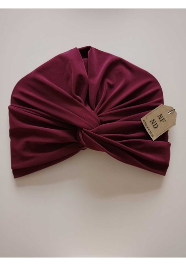 Dış Bone Hazır Geçmeli Tarz Tesettür Bordo Hijab Sosyete Bone Süslü Sandy Kumaş Çok Renkli