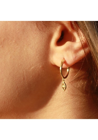 Kadın Protect Göz Küpe Gold