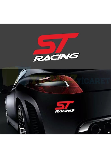 Sty Racing Logo Ford St Racing Logo Depo Kapağı Tampon Kelebek Cam Oto Sticker Etiket ...