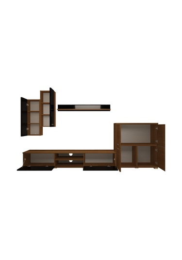 Decoraktiv Eko 6 Mdf Dvd Tv Ünitesi Tv Sehpası Ceviz - Siyah