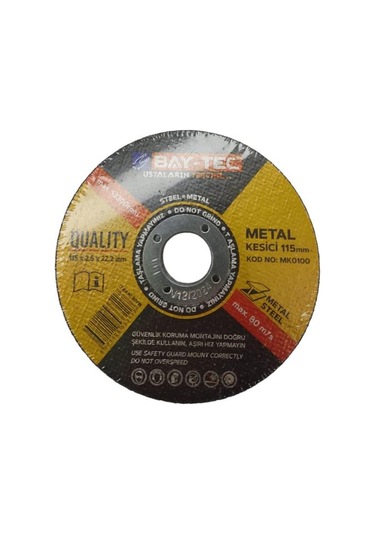 Baytec Metal Kesici Mk0100 115x2.5x22mm 25 Adet