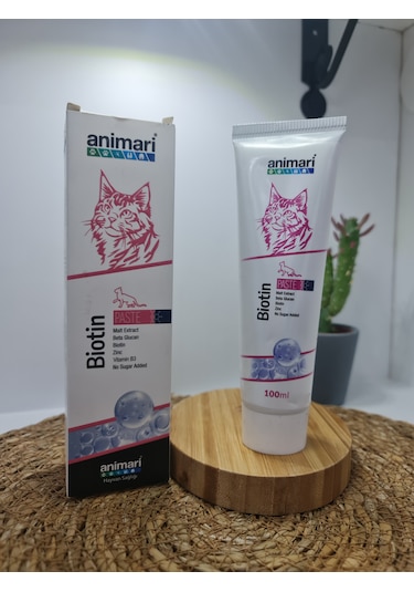 Animari Biotin Malt Paste 100ml Kedilerde Deri Tüy Ve Tırnak