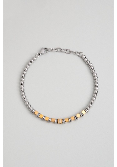 Klasik Stil Erkek 20 Cm Çelik Bileklik Sarı