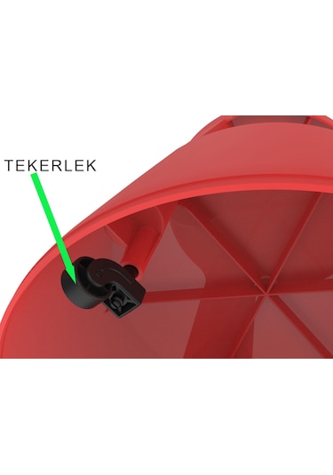 Basamaklı Kaymaz Tabure Siyah çok Renkli