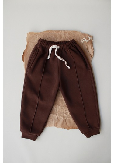 Kahverengi Polarlı Eşofman Altı Kahverengi