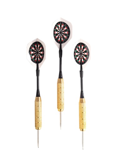 Delta Dart Oku 3'lü Set Çelik Uç + Pirinç Gövde+Renkli Kanat 22 G