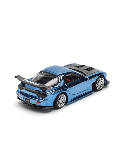 Mazda Rx7 Re-amemıya Wıdebody Blue Chrome 223 By Pop Race 1/64