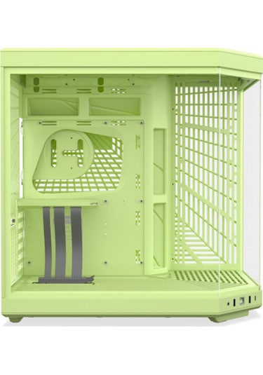 Y70 Matcha Milk Temperli Cam Usb 3.2 E-atx Dual Chamber Mid Tower Gaming Kasa Cs-hyte-y70-mm