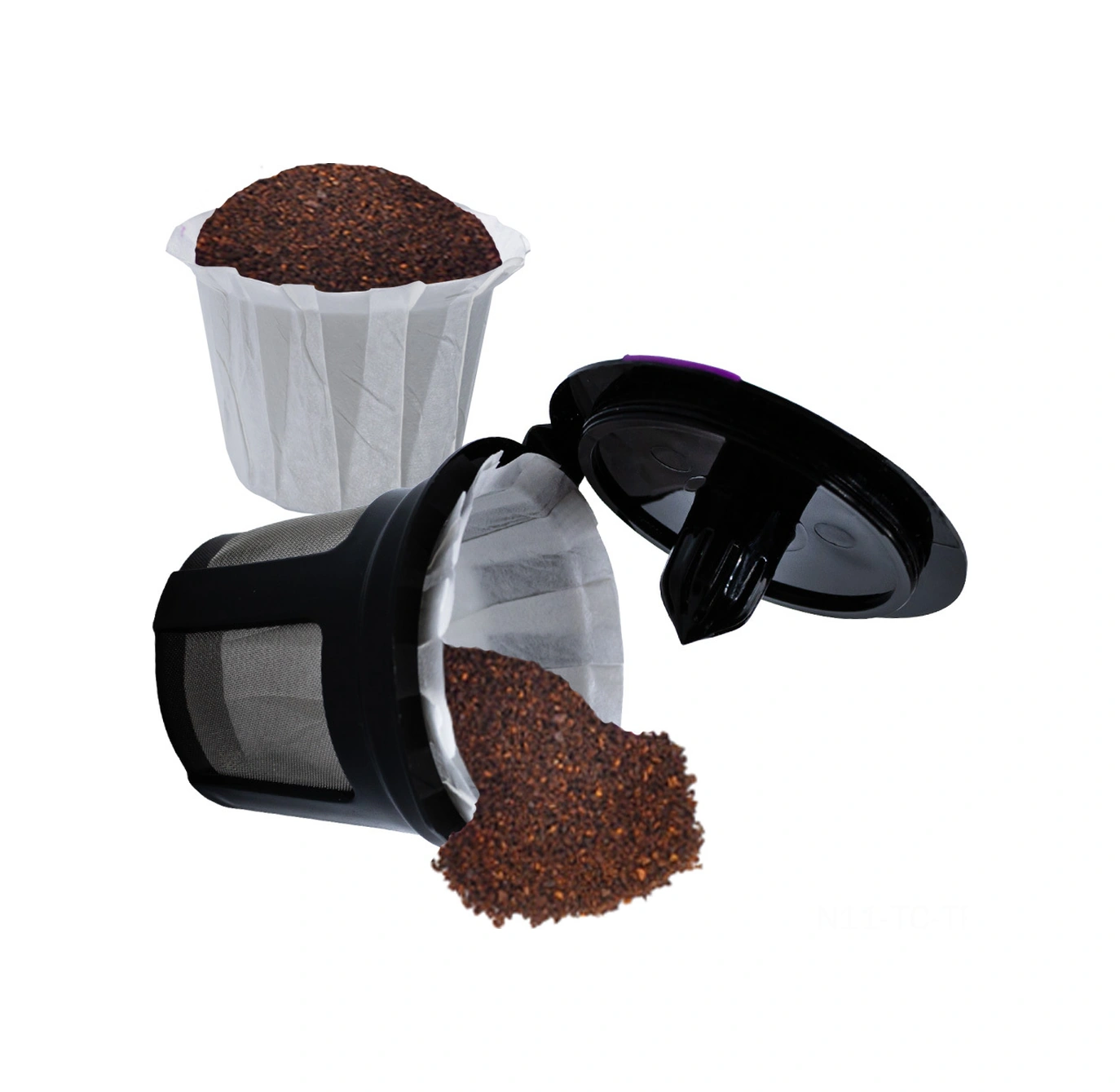 Skycity 100 Adet Yeniden Kullanılabilir Kahve Kapsülü Kağıt Filtresi - Keurig K-cup Uyumlu, Klor Ve Kimyasız, Biyobozunur, Kirli Toprağı Engeller, Hızlı Temizlik Beyaz