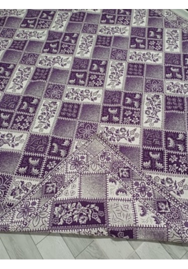 Savan Dokuma Halı Örtüsü 6m² Kale Lila3 Lila