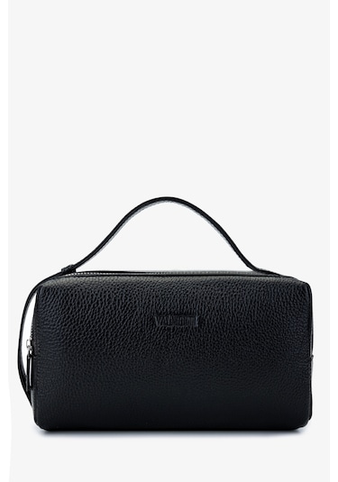 Valmenti Erkek Hakiki Deri Siyah Floter El Çantası 898 1362 Erk Cnt Y25 Sıyah Fltr Siyah