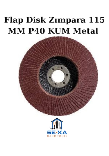 Flap Disk Zımpara 115 Mm P40 Kum Metal - Ahşap Taşlama Diski 10 Adet