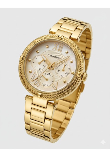 For Motion Kadın Kol Saati Altın Renk, Beyaz Kadran - Fm.13114fm.02, 2 Yıl Garantili Altın For Motion Kadın Kol Saati Altın Renk, Beyaz Kadran - Fm.13114fm.02, 2 Yıl Garantili Altın