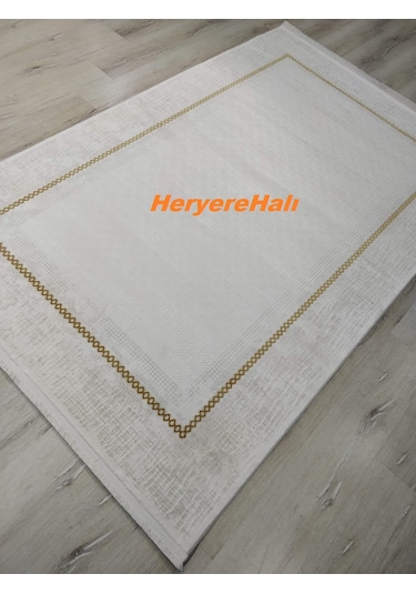 Foneks Halı Lavin %100 Akrilik Makina Halısı 4305agold 150x233 Cm