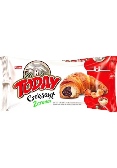 Today Kruvasan Çikolatalı Vanilyalı 40 Gr. 20 Adet (1 Kutu)