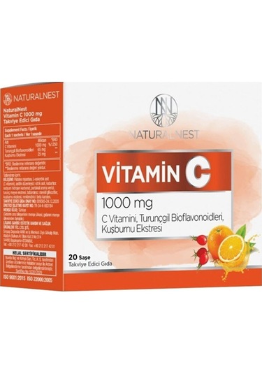 Natural Nest Naturalnest Vitamin C 1000 Mg 20 Saşe