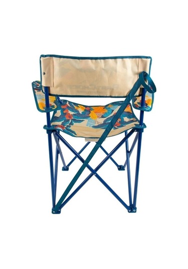 Ebitda Desenli Katlanır Kamp Piknik Sandalyesi - Rejisör Koltuğu - 40x48cm - Dayanıklı Boru Ve Kumaş - 110kg Ağırlık Kapasitesi Çok Renkli