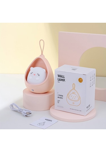 Sones Tl15 Karikatür Vücut Algılama Komidin Usb Şarjlı Gece Lambası Çok Renkli