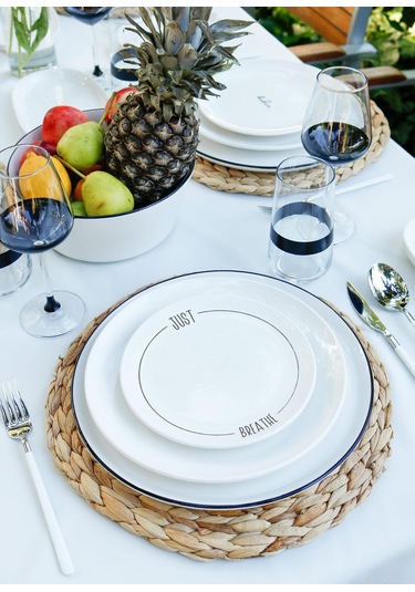 The Mia Daily Tunes Yemek Takımı 6 Kişilik 31 Parça Beyaz