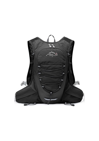 Inoxto 12 L Siyah Dağcılık Koşu Ve Bisiklet Omuz Çantası Siyah