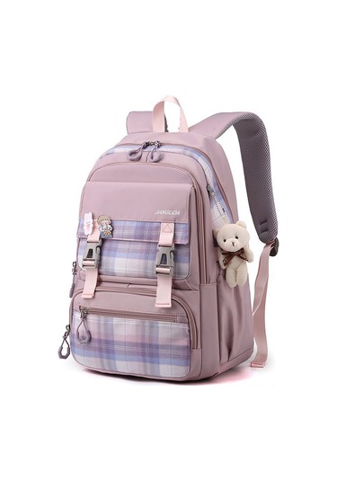 Jeemson Lise Üniversite Kız Çanta Sırt Çantası Büyük Kapasiteli Akademik Tarz Siyah Dayanıklı Günlük Kullanim Siyah