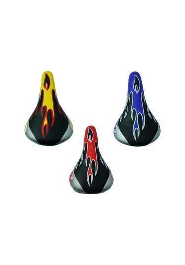 Hsgl Bisiklet Alevli Sele 01 Mavi - Beyaz