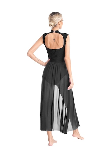 Beyaz Kadın Çağdaş Lirik Dans Elbise Bale Jimnastik Leotard Kolsuz Şifon Dökümlü Elbise Sahne Performansı Giyim Beyaz Beyaz Kadın Çağdaş Lirik Dans Elbise Bale Jimnastik Leotard Kolsuz Şifon Dökümlü Elbise Sahne Performansı Giyim Beyaz