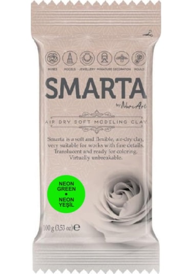 Smarta Modelleme Hamuru 100 Gr. Neon Yeşil