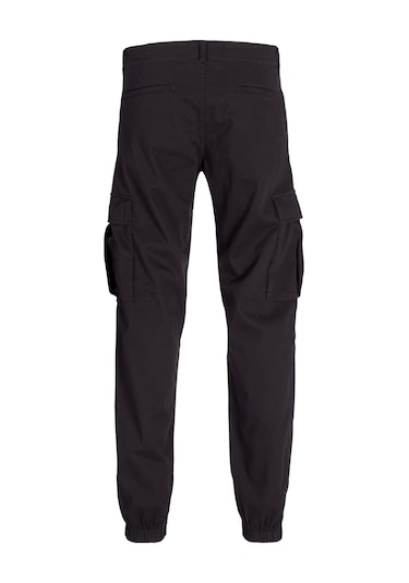 Jack & Jones Erkek Jpstkane Rahat Kalıp Kargo Pantolon 12268261 Siyah Siyah