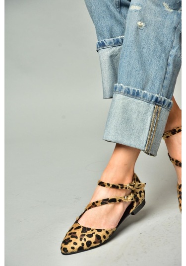 Fox Shoes Leopar Kadın Babet D726016902 LEOPAR Leopar