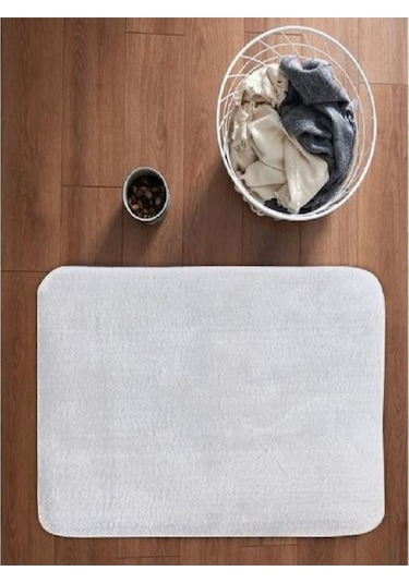 Puffy Banyo Paspas 40 X 60 Beyaz Beyaz