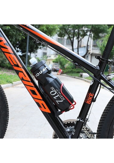 Youmex 710ml Siyah Bisiklet Su Bardağı, Spor Ve Outdoor Kullanıma Uygun, Toz Kapaklı, Yiyecek Dereceli Pp Plastik Malzemeyle Siyah