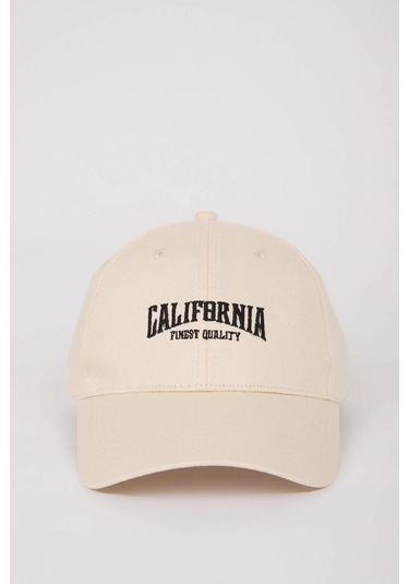 DeFacto Erkek Nakışlı Pamuklu Cap Şapka D7820AX25SMBG26