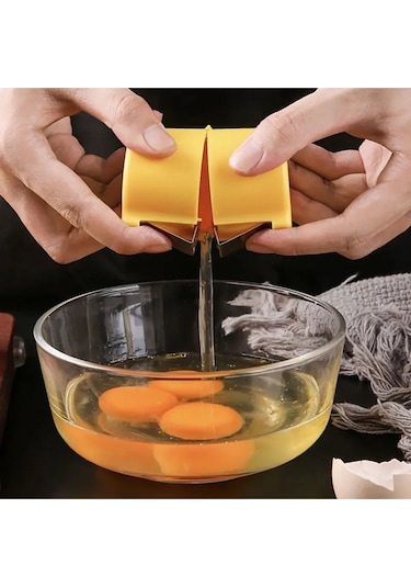 Qerhome Pratik Yumurta Kabuğu Kırıcı, Haşlanmış Yumurta Kabuğu Kırıcı, Yumurta Sarısı Ayırma Aparatı Renkli