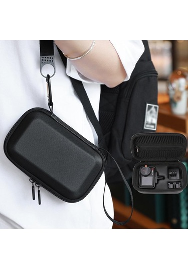 Bkano Djı Osmo Action 3/4/5 Pro Saklama Çantası Spor Kamera Çantası Siyah