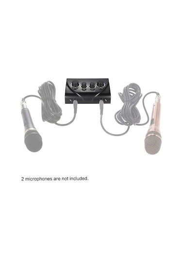 Besthome1 Karaoké Mikseri N-3 Siyah - Ev/sahne/ktv - Karışım/reverb - 100-240v Şarj