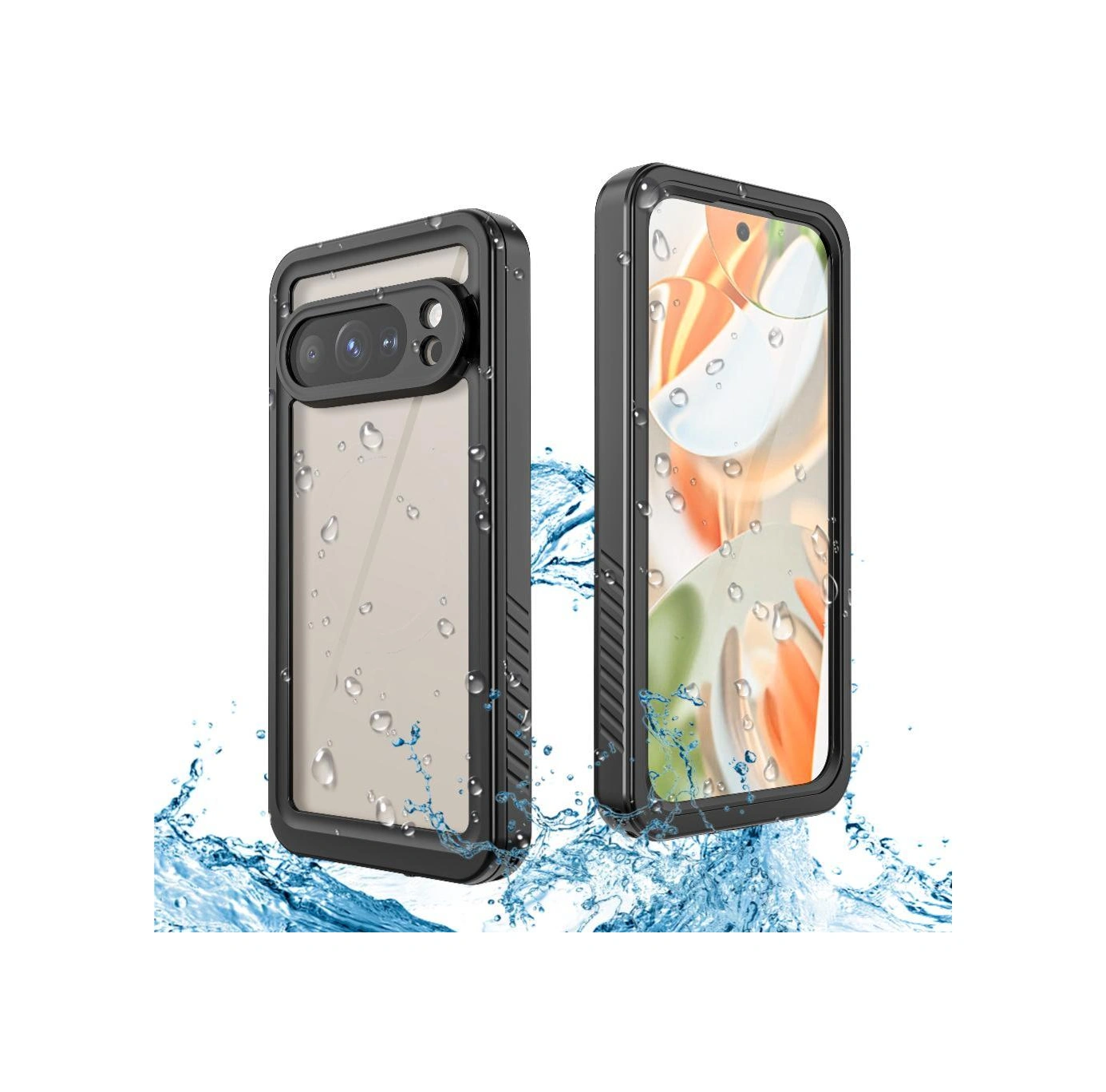 Google Pixel 10 Pro İçin Su Geçirmez Kılıf Ip68 Su Geçirmez Tam 12ft Askeri Şok Geçirmez Ekran Koruyucu İle