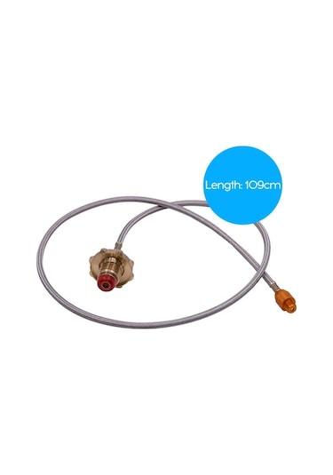 Fortunelane Propan Bağlantılı Dayanıklı Kamp Stovu Lpg Tankı Hortumu, Esnek, Güvenli, Tekli, Çok Renkli Çok Renkli