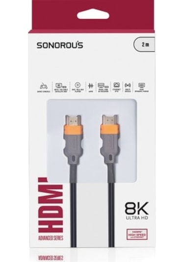 Sonorous Hdmı Advanced Series 8k Kablo 2mt