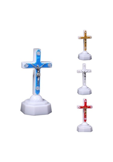 Elektronik Gece Lambası İsa Mesih Kırmızı Yemini Çok Renkli