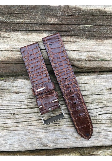 22 Mm Taba Desenli Suni Deri Saat Kordonu