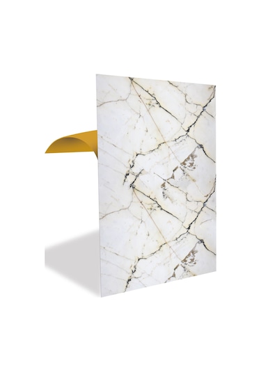 Tink Kendinden Yapışkanlı Sarı Çizgili Desenli Pvc Panel 41x62 Cm