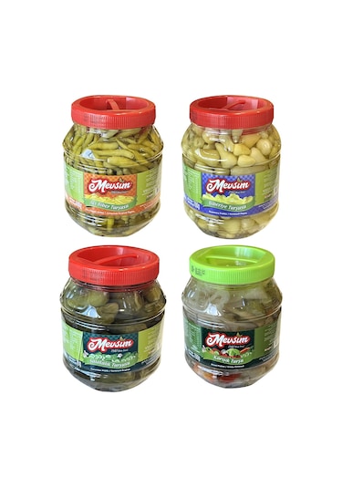 Mevsim Turşu Biber-salata-karışık 1350 Gr 4 Lü Karma Koli