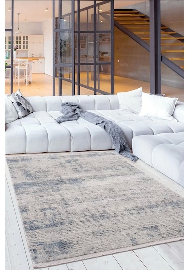 Breda Modern Salon Ve Oturma Odası Halısı - Gri Gri